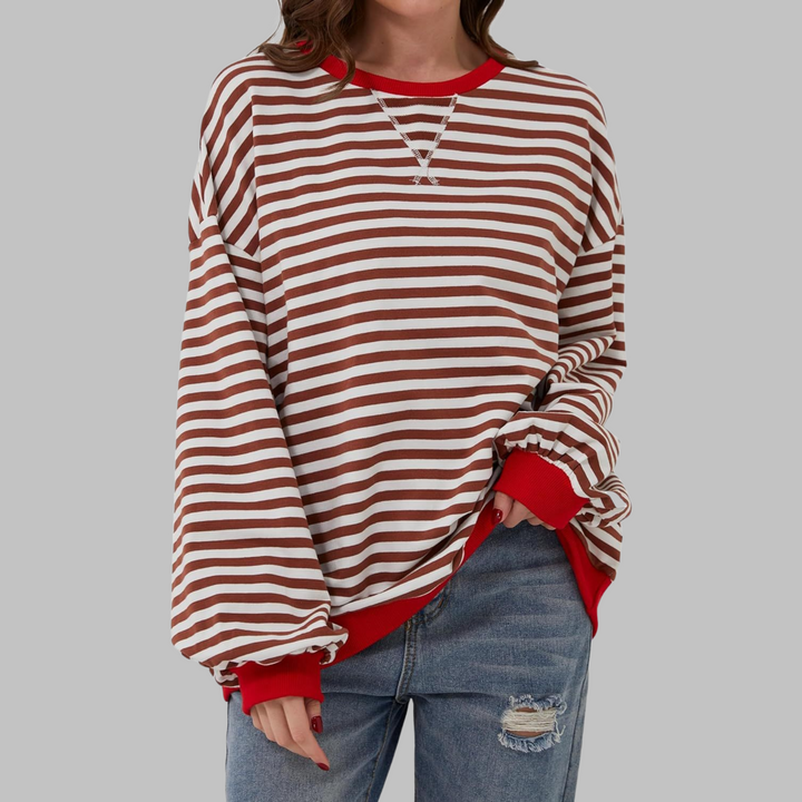 Lesley | The Striped Sweatshirt