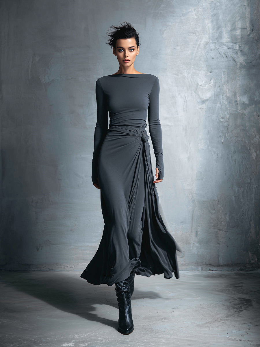 Naomie | Maxi Dress with Side Tie