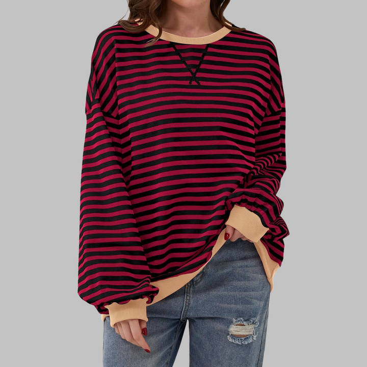 Lesley | The Striped Sweatshirt
