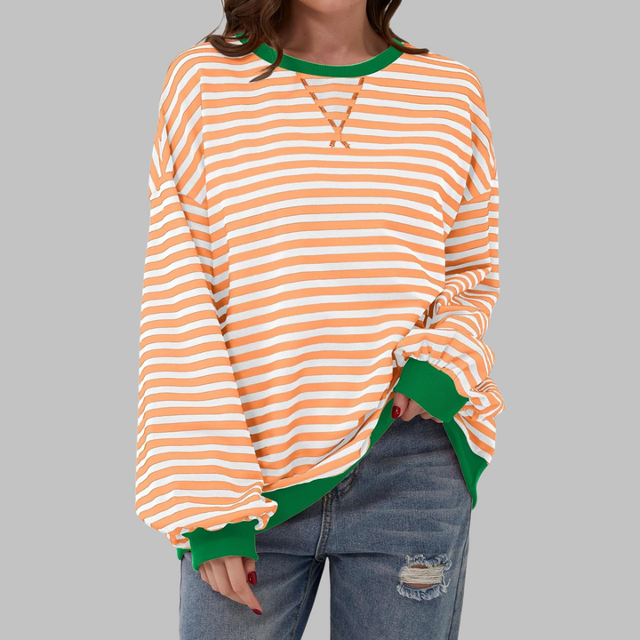 Lesley | The Striped Sweatshirt
