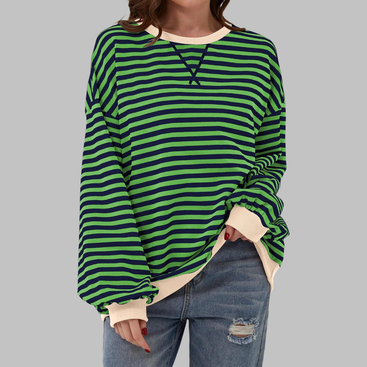Lesley | The Striped Sweatshirt