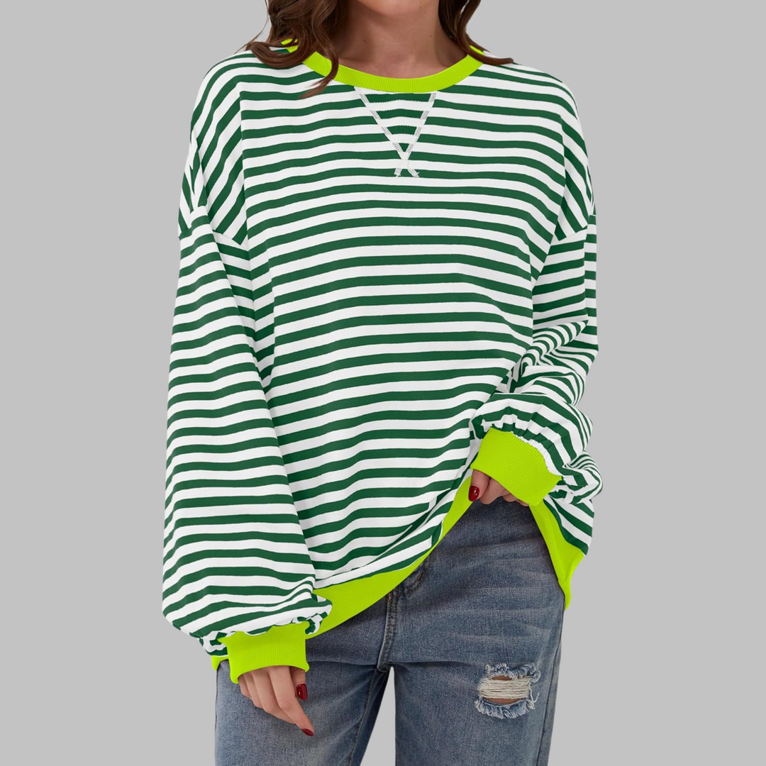 Lesley | The Striped Sweatshirt