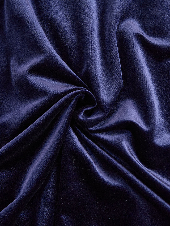 ELOWON | NAVY BLUE LONG-SLEEVE MIDI DRESS