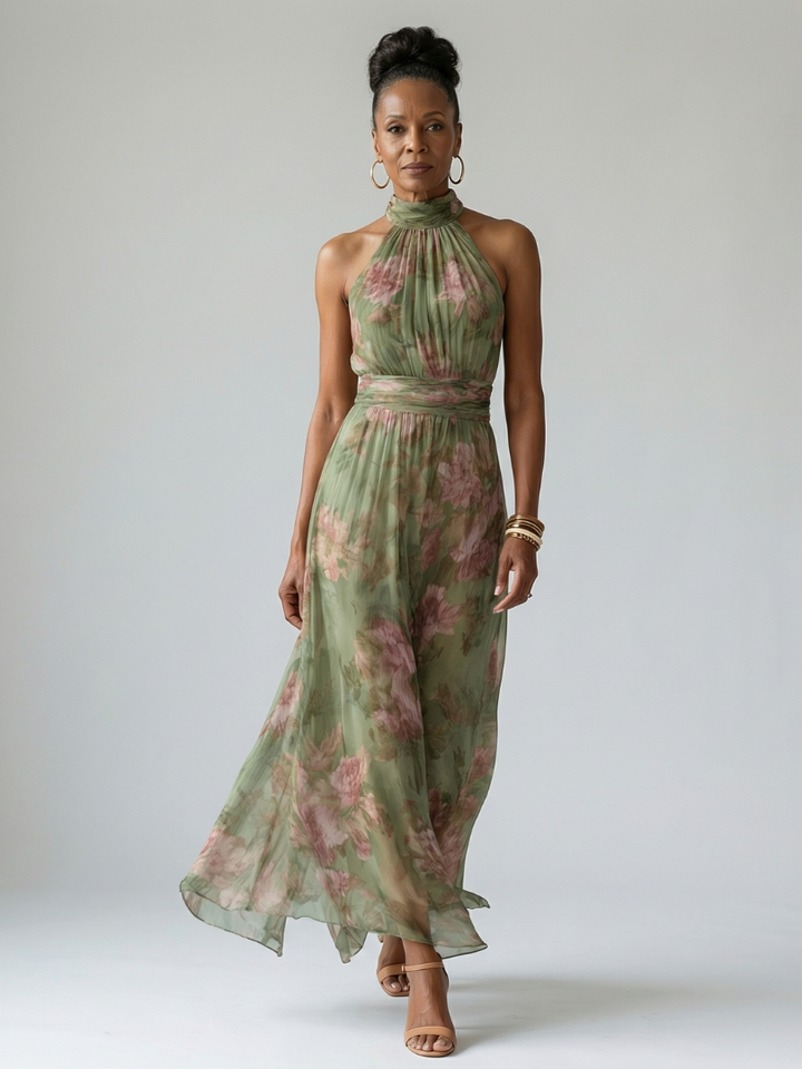 Elaine | The Floral Midi Dress