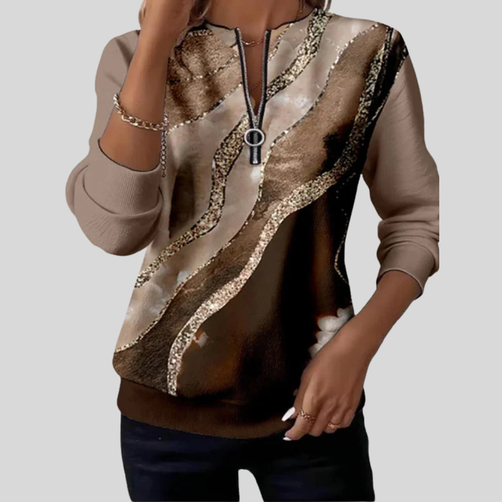 Rosalind | The Marble Zip Sweatshirt