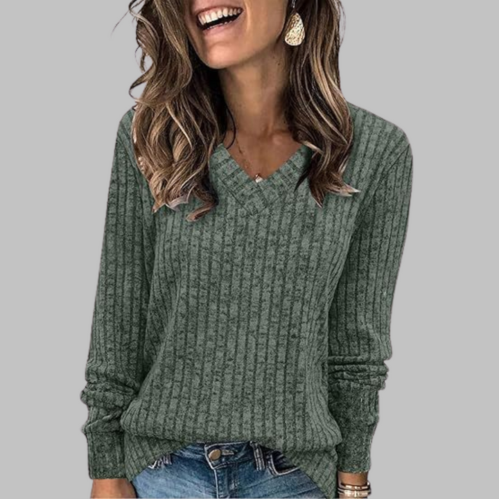 Sylvia | The V Neck Top