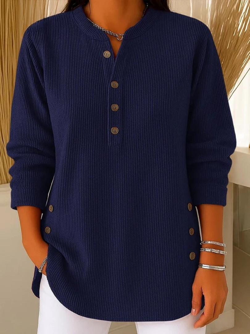 Doreen | The Button Neck Jumper