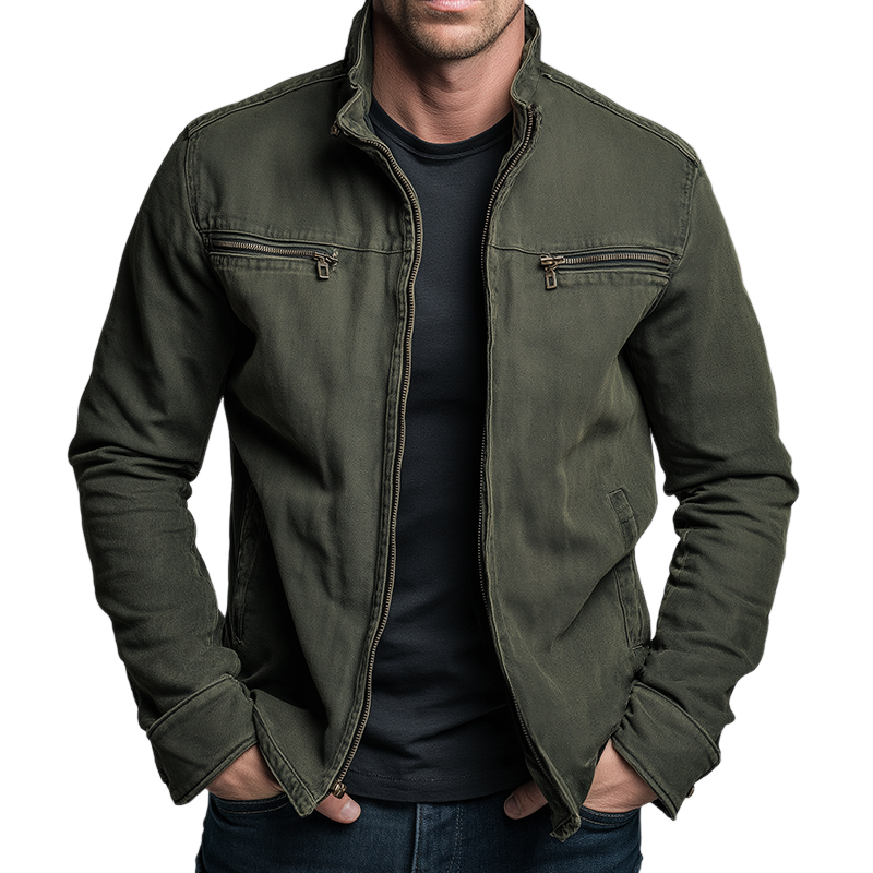 Gertrud | Vintage Cotton Zip Jacket