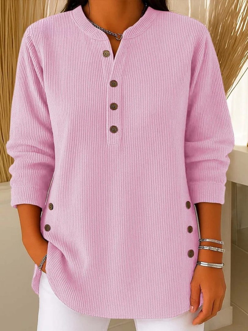 Doreen | The Button Neck Jumper