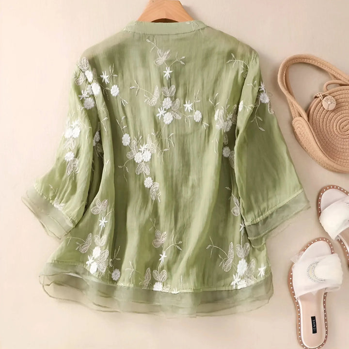 Cicely | The Embroidered Top
