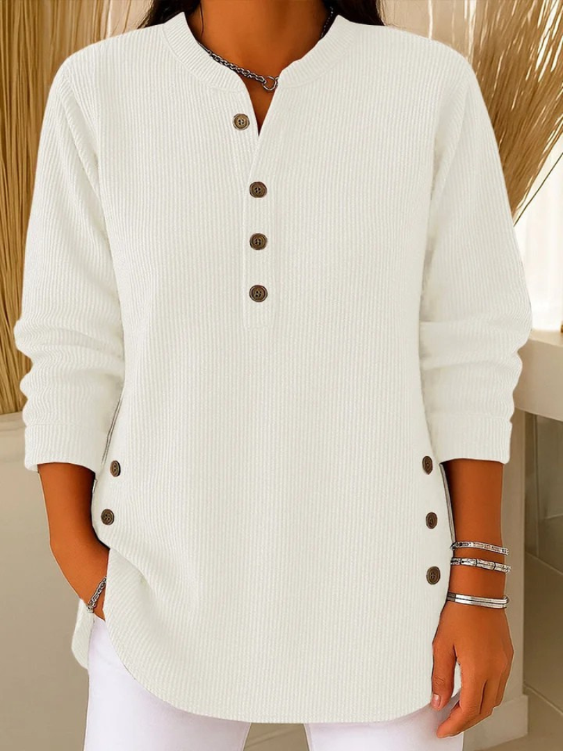 Doreen | The Button Neck Jumper