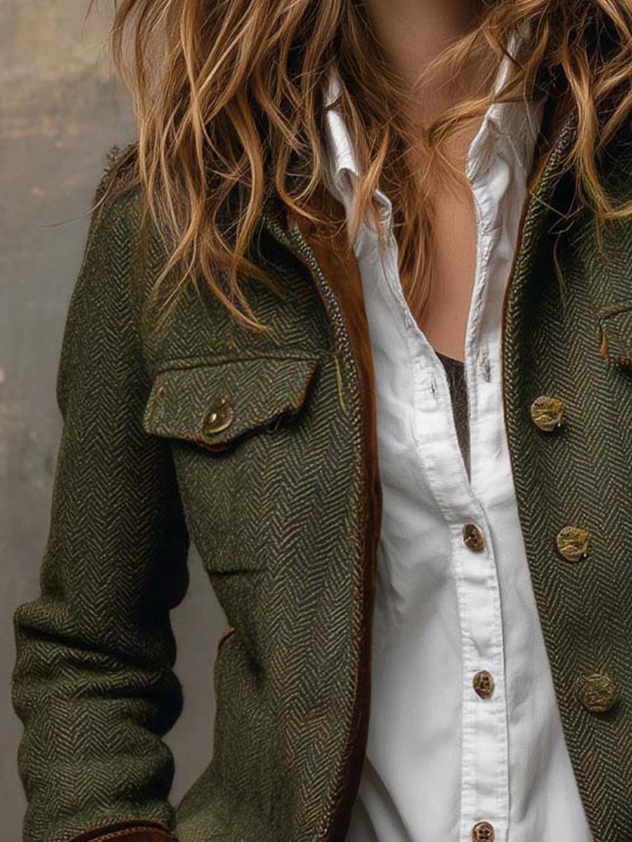 Cecily | The Herringbone Blazer