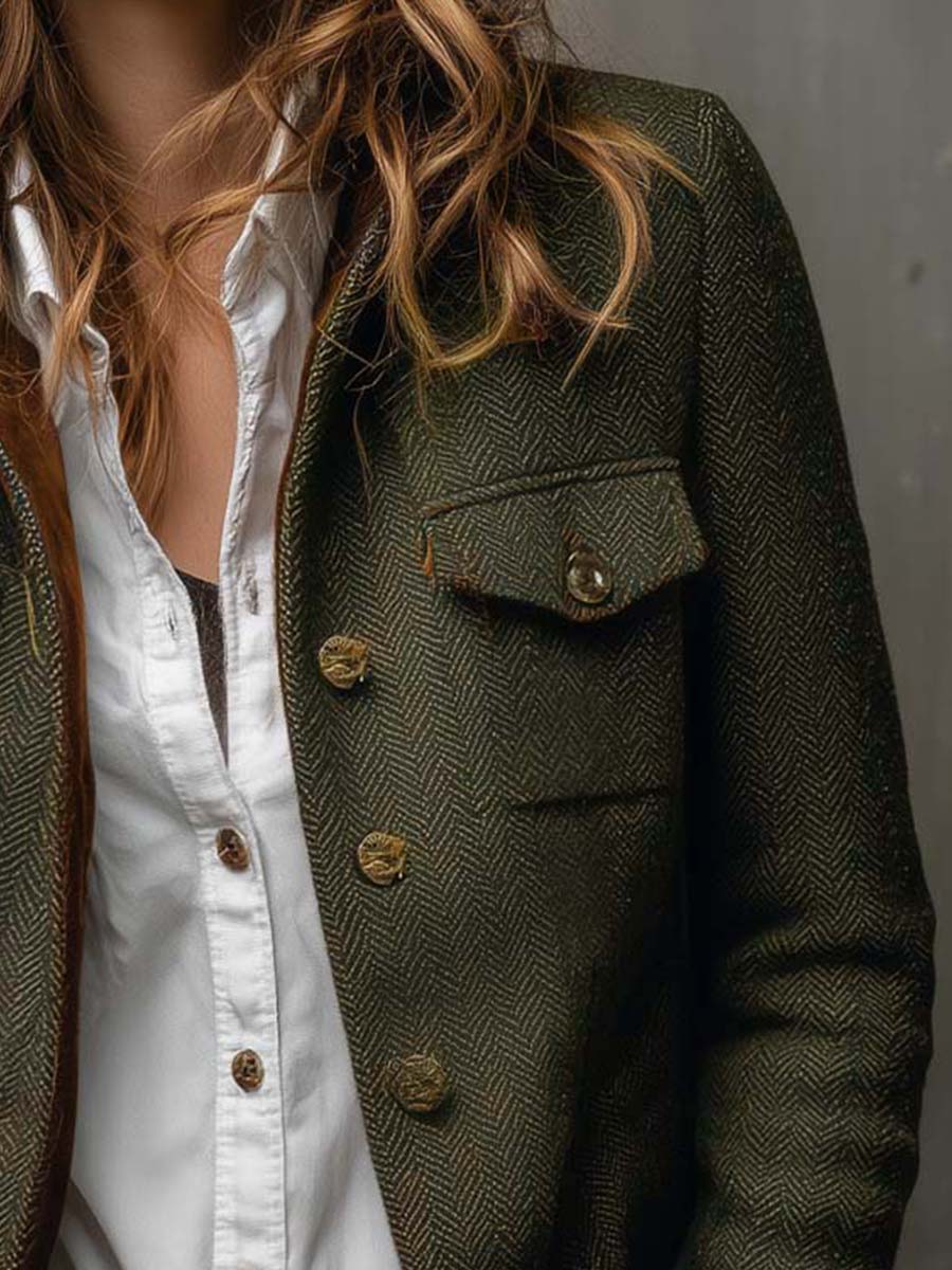 Cecily | The Herringbone Blazer