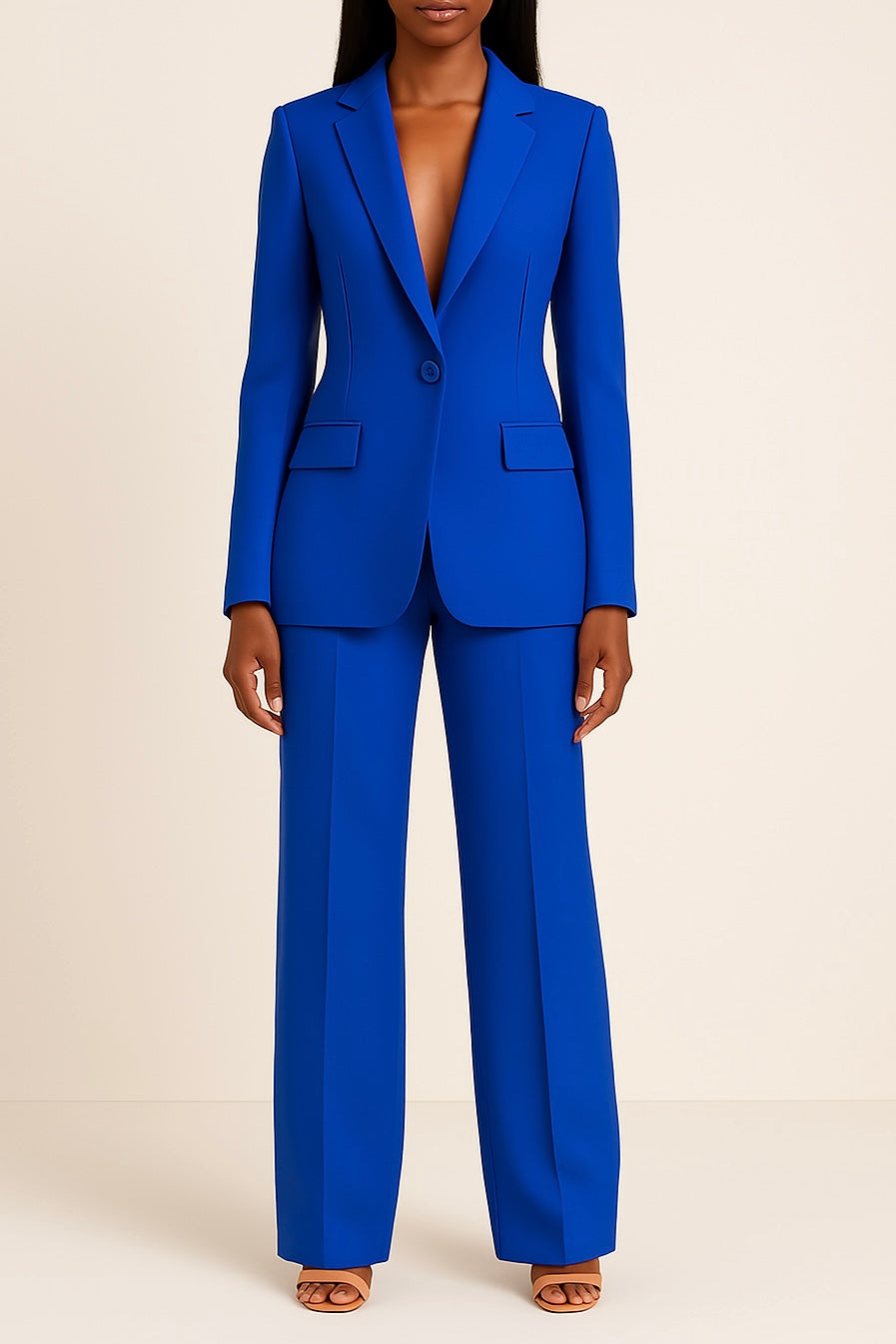 ZOE | CHIC FORMAL SUIT SET WITH TAILORED LONG BLAZER FOR WOMEN