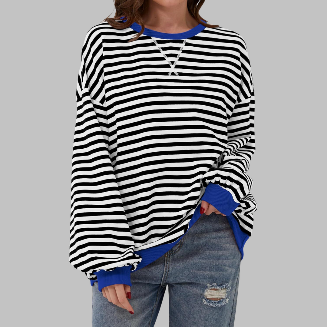 Lesley | The Striped Sweatshirt