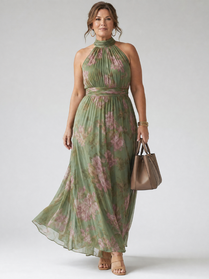 Elaine | The Floral Midi Dress