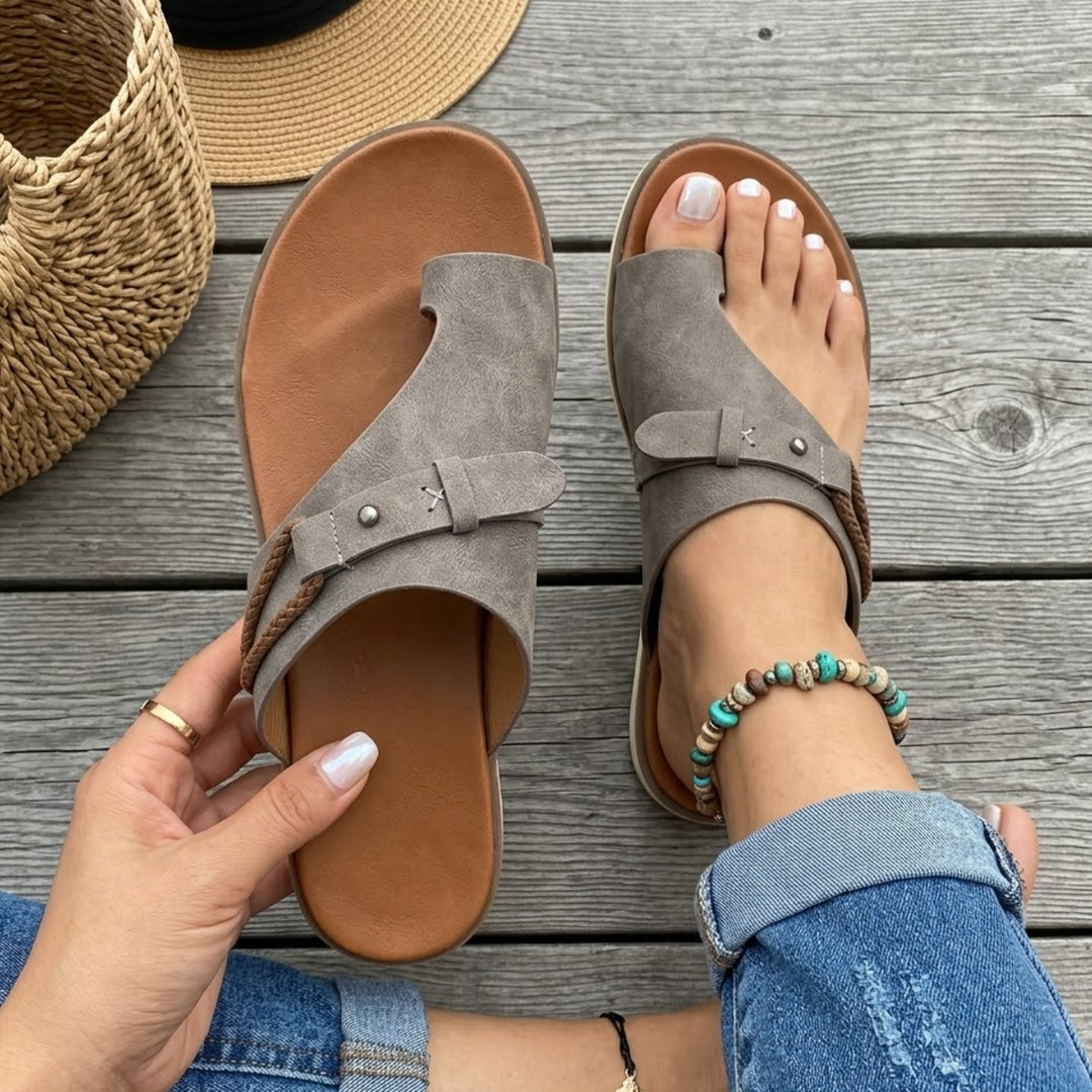 Flossie | The Toe Loop Flat Summer Sandal
