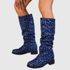 Blue Leopard Print