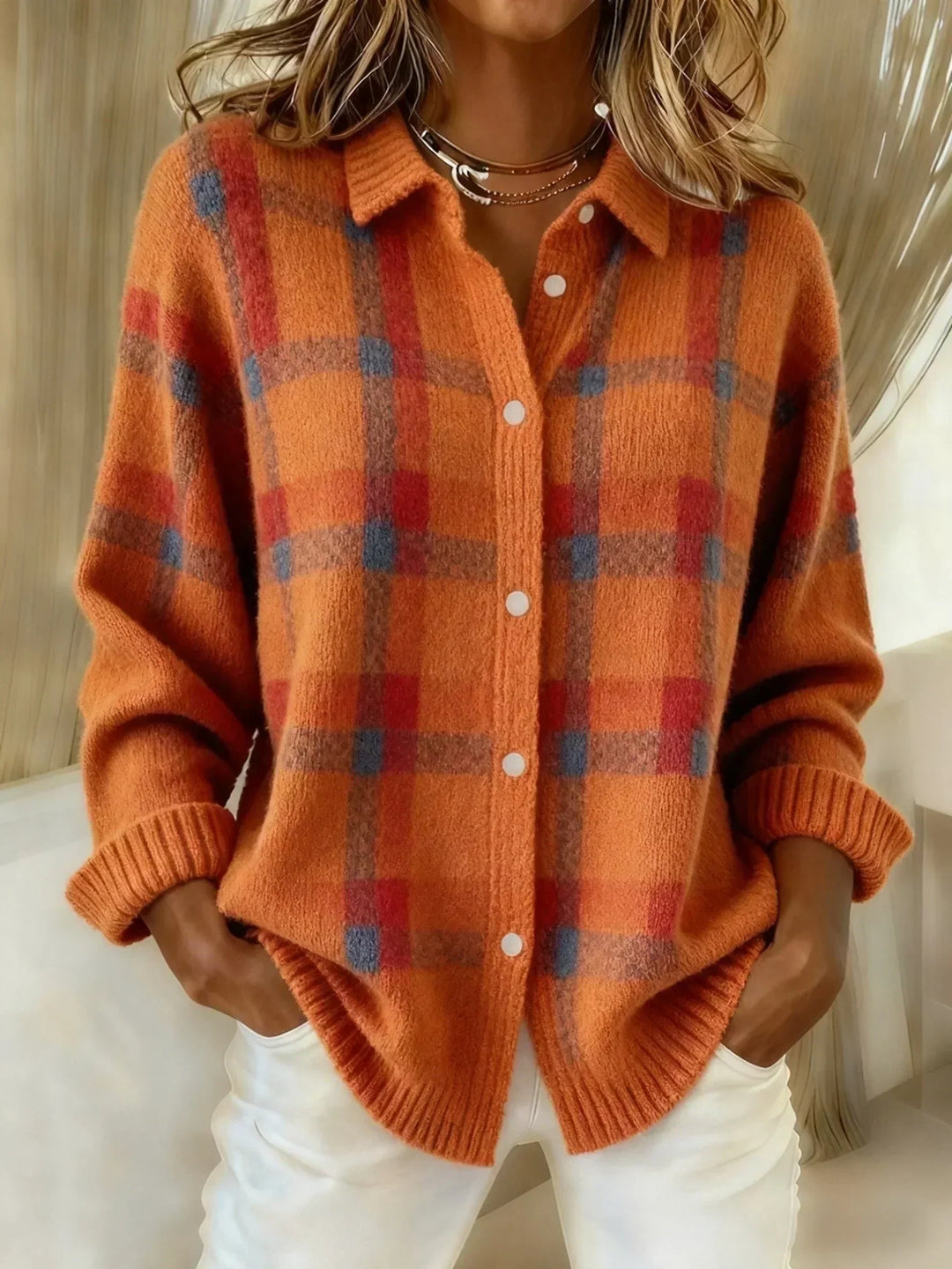 Blanche | The Checked Button Up