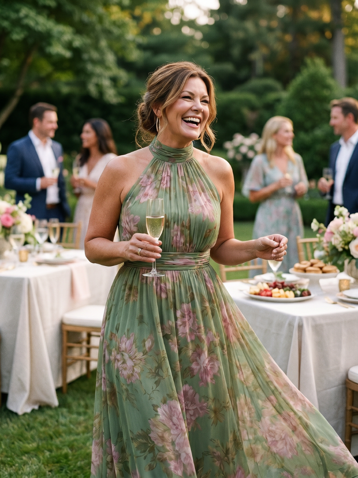 Elaine | The Floral Midi Dress