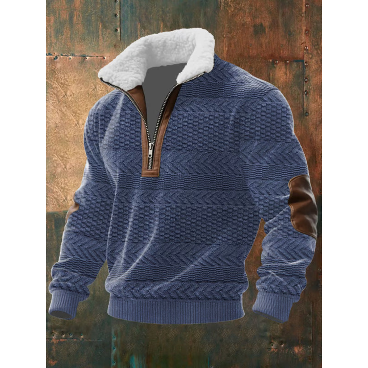 Ettiene | Fleece turtleneck with zipper and high collar