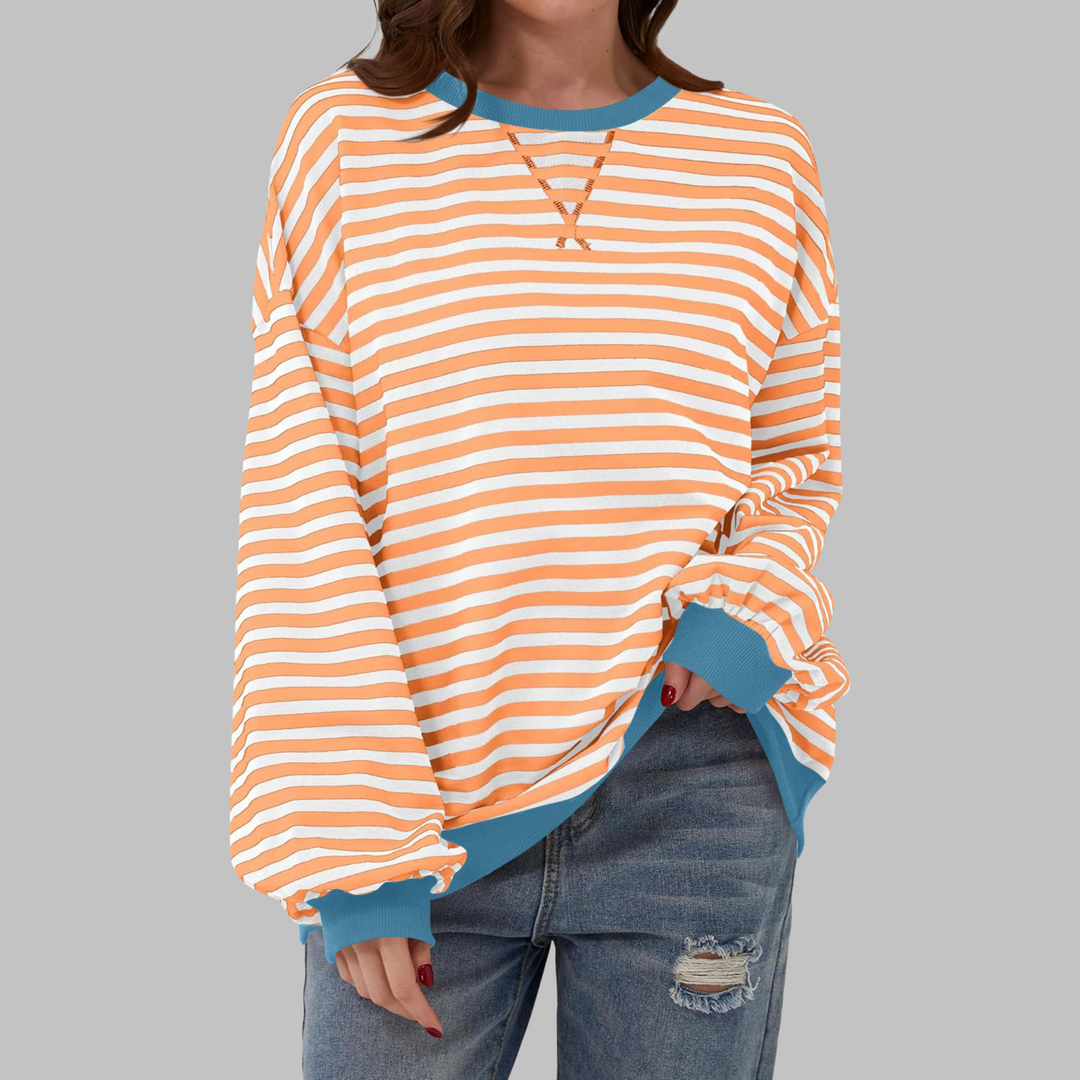 Lesley | The Striped Sweatshirt