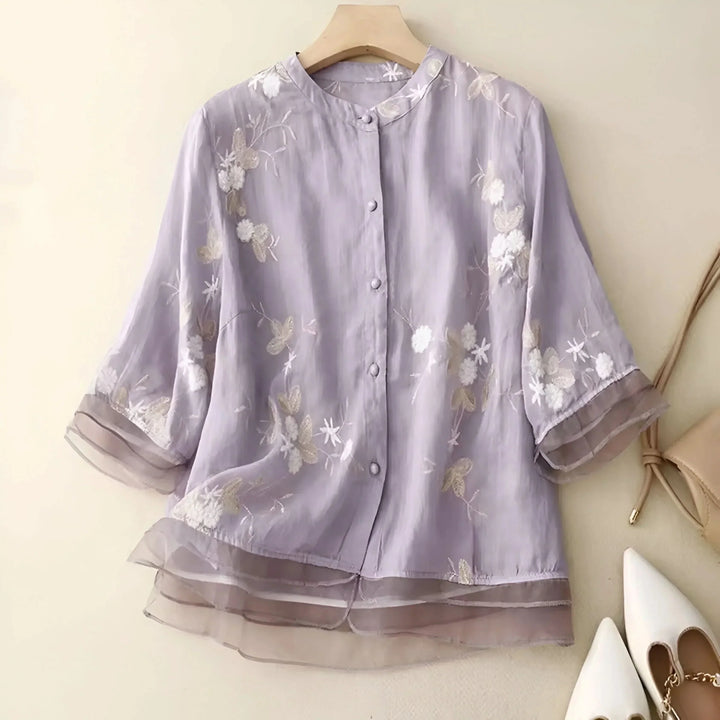 Cicely | The Embroidered Top