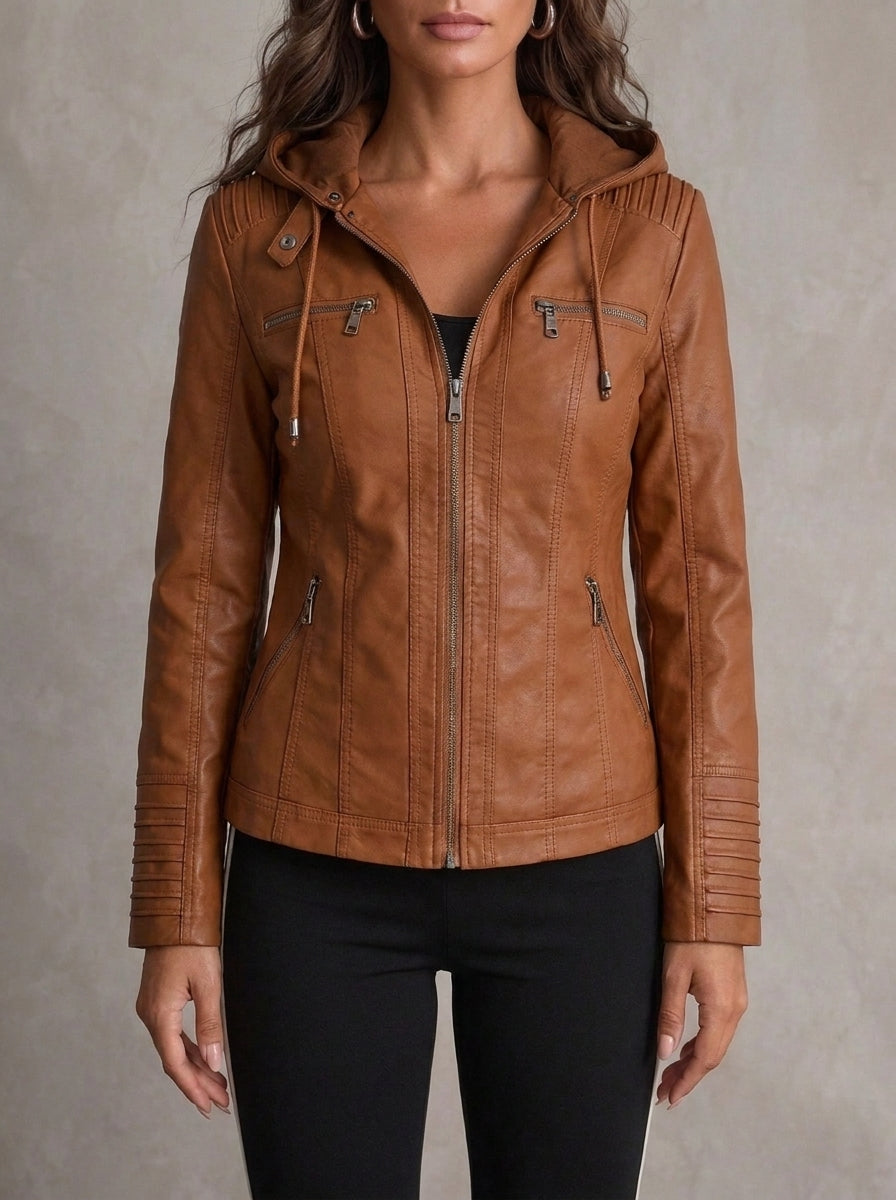 Sustainable and Elegant Leather Jacket