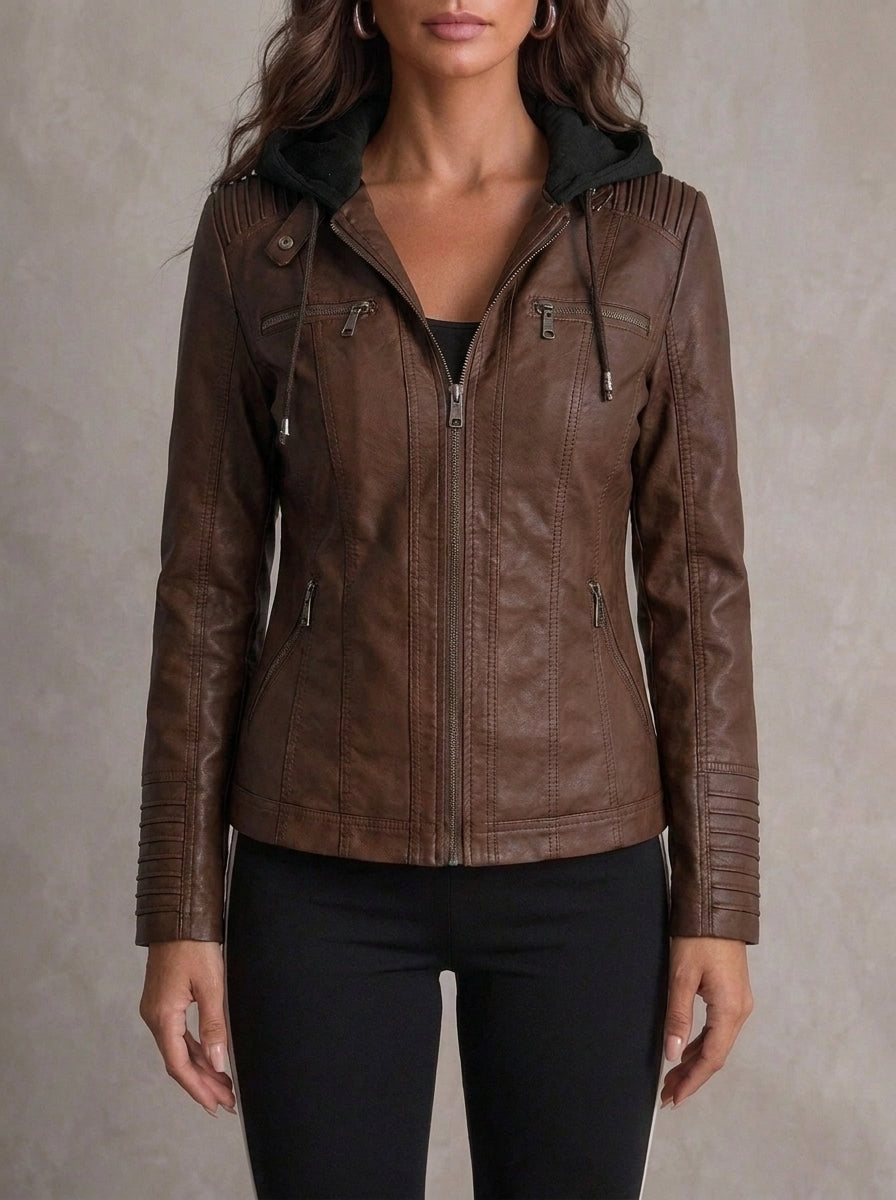 Sustainable and Elegant Leather Jacket
