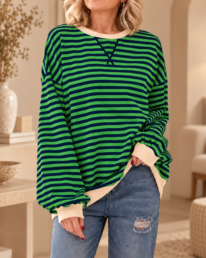 Lesley | The Striped Sweatshirt