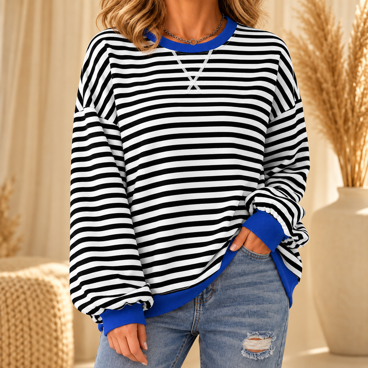 Lesley | The Striped Sweatshirt