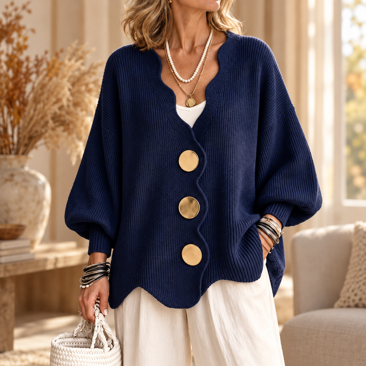 Madison - Loose Button Knit Cardigan