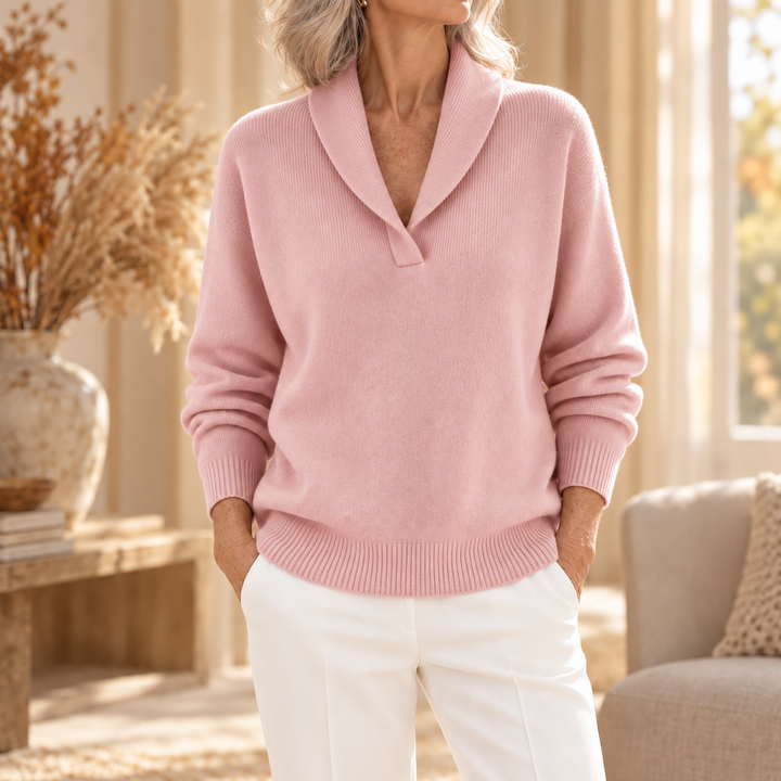 Clarissa | The Forgiving-Fit V-Neck Jumper