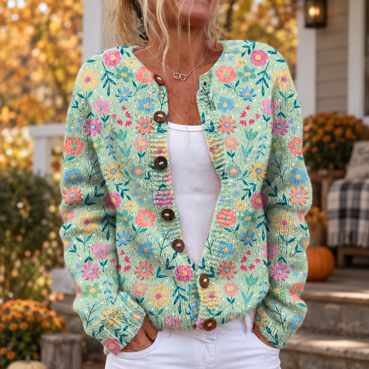 Foxfield™ | Women's Vintage Floral Cardigan