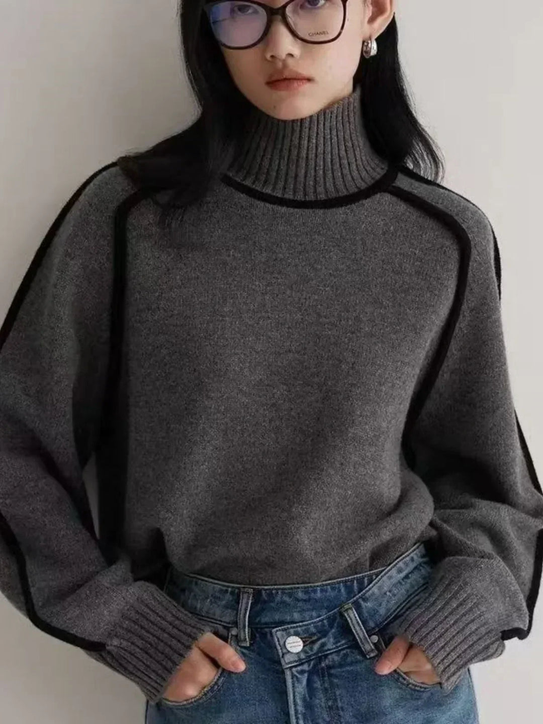 Deirdre | The Piped Turtleneck