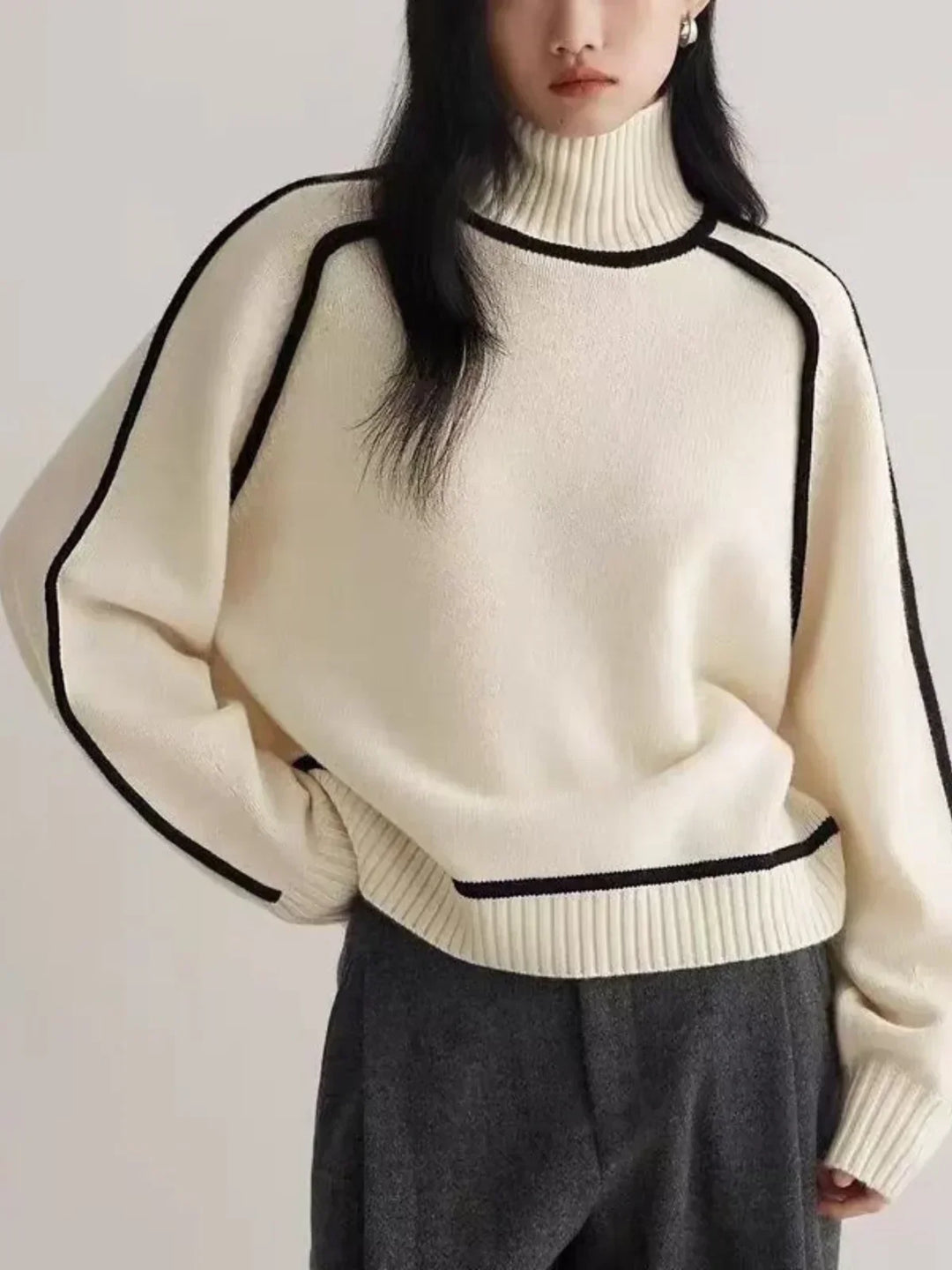 Deirdre | The Piped Turtleneck