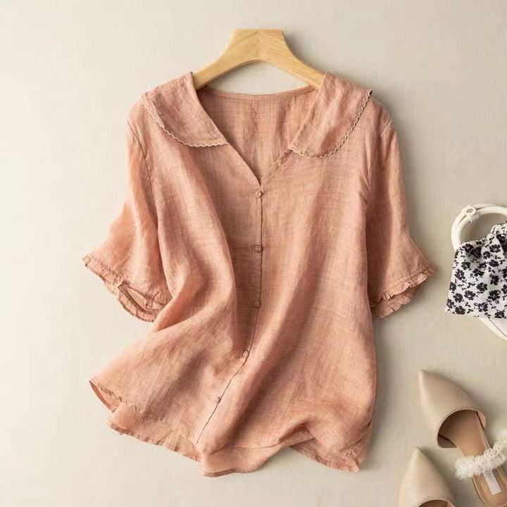 Winifred | The Scalloped Collar Airy Blouse
