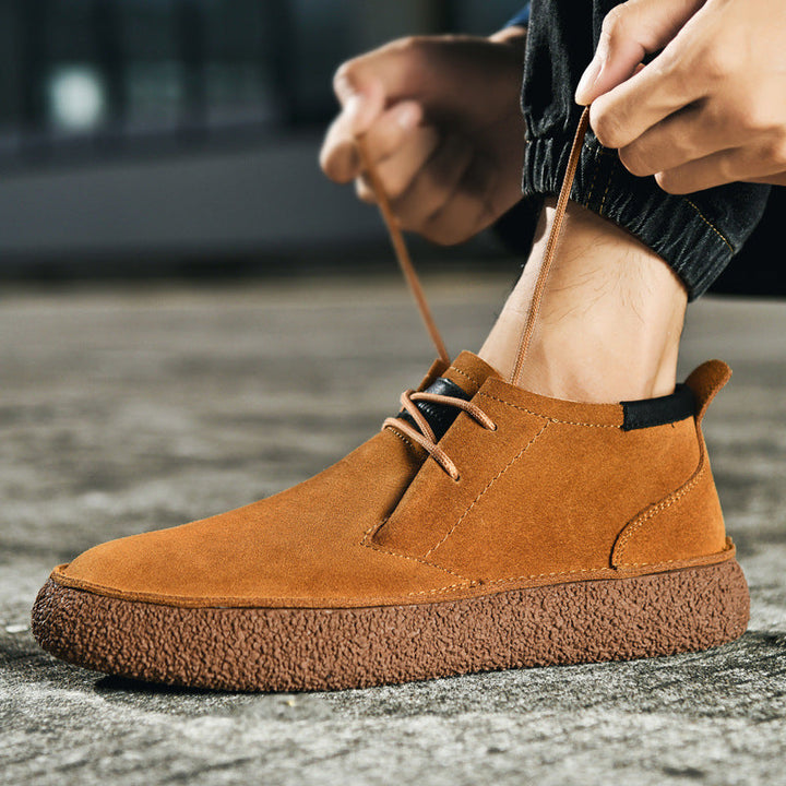 Bentley | The Mid-Top Textured Lace-Up