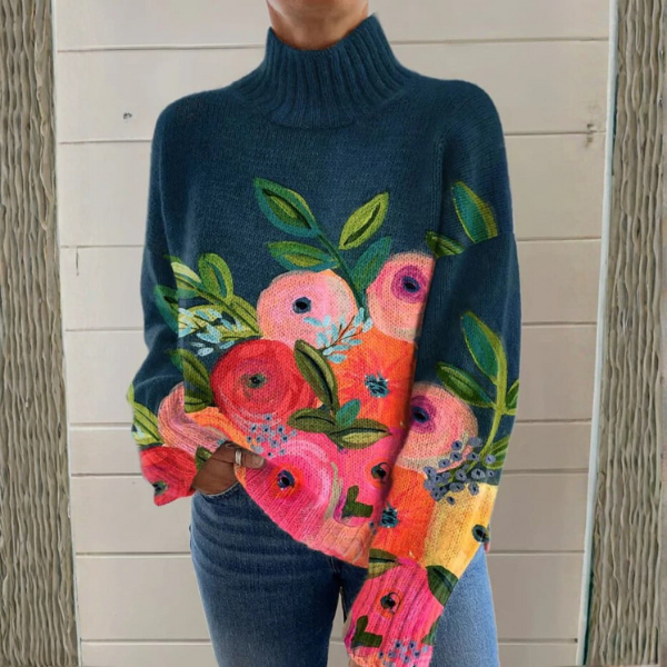Marigold | The Embroidered Roll Neck