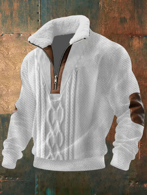 ZIP-SHIRT WITH HIGH COLLAR AND LINING