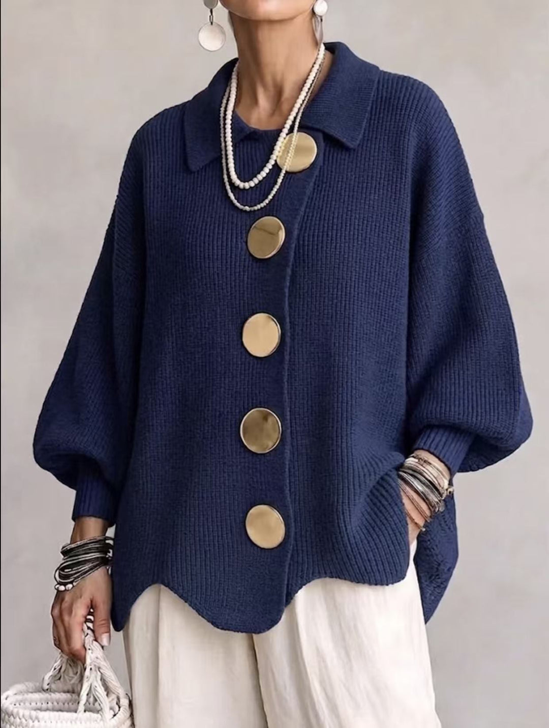 Denise | The Collared Cardigan