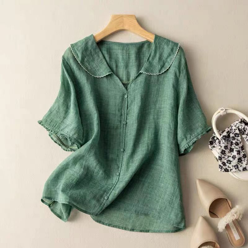 Winifred | The Scalloped Collar Airy Blouse