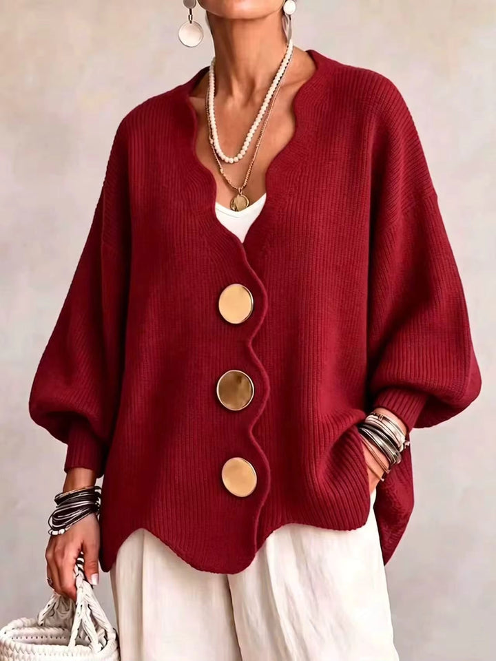 Madison - Loose Button Knit Cardigan