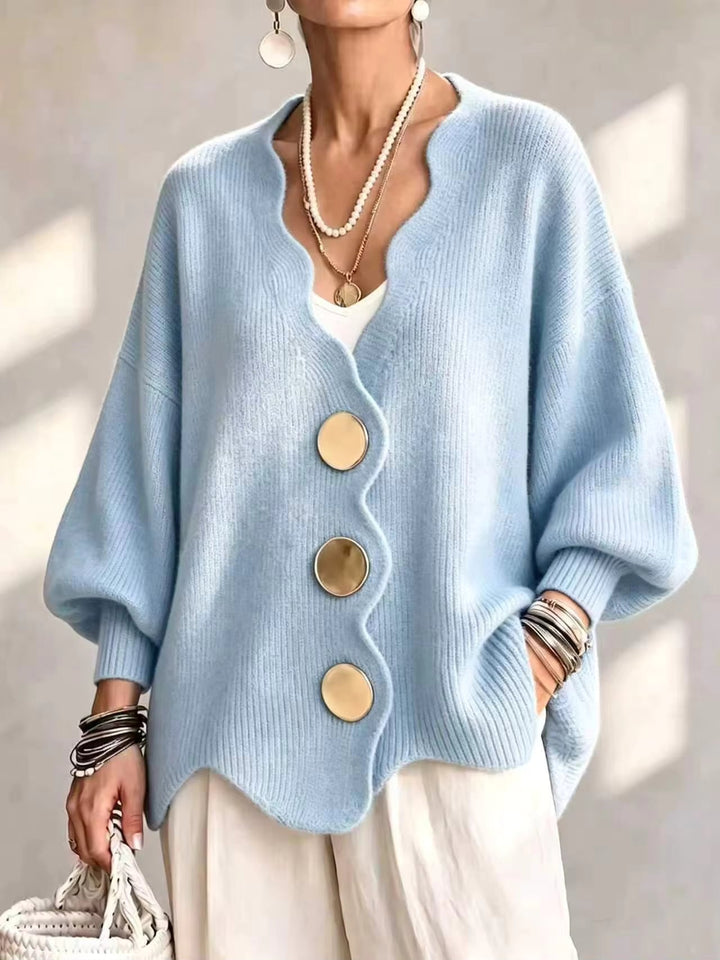 Madison - Loose Button Knit Cardigan