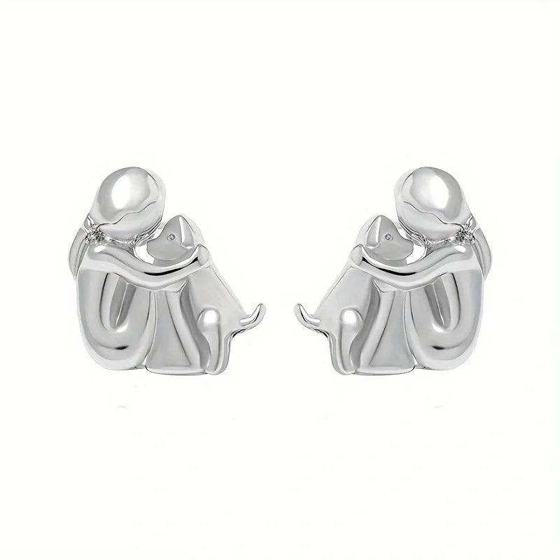 Marlow | Dog Embrace Earring