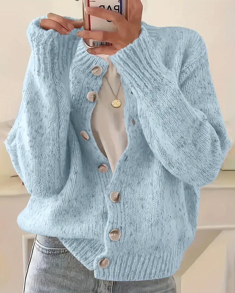 Elsie | The Chunky Button Cardigan