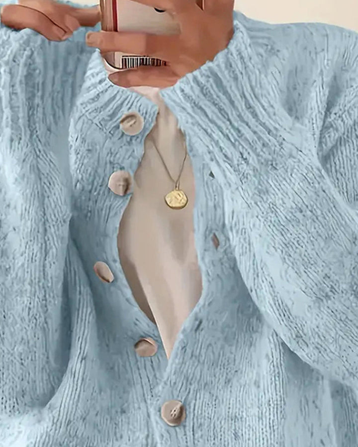 Elsie | The Chunky Button Cardigan