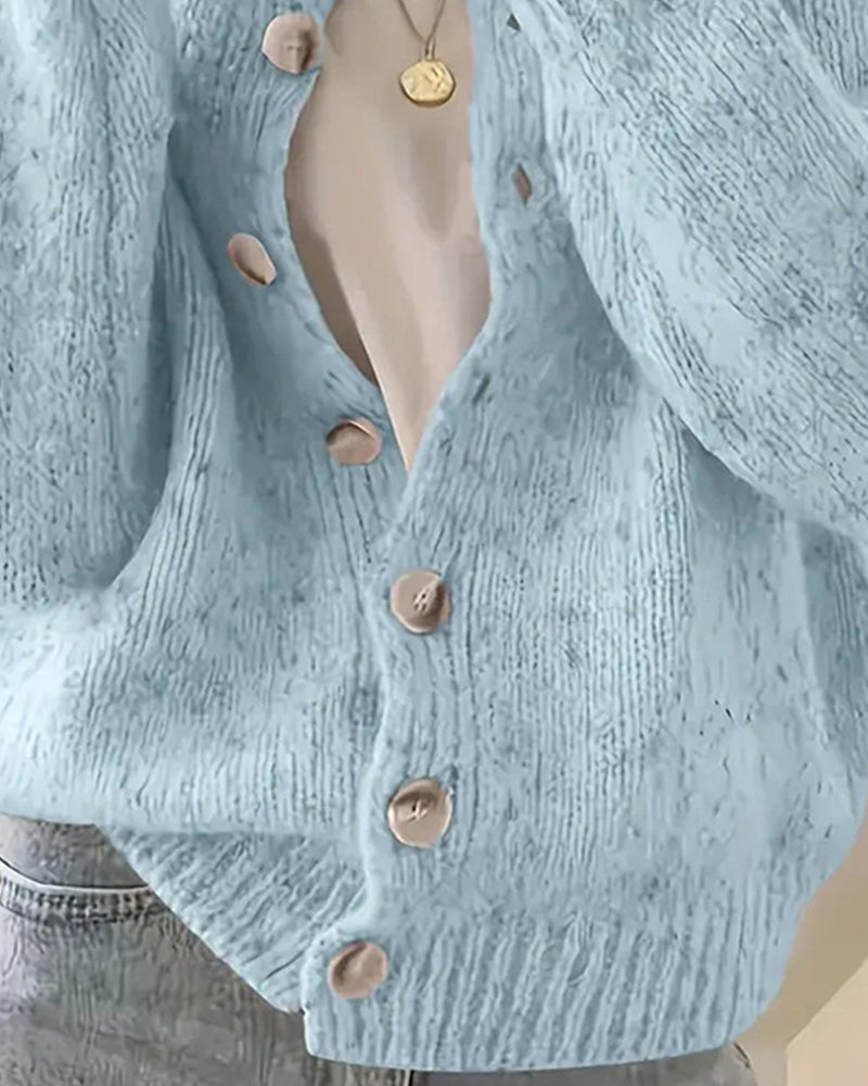 Elsie | The Chunky Button Cardigan