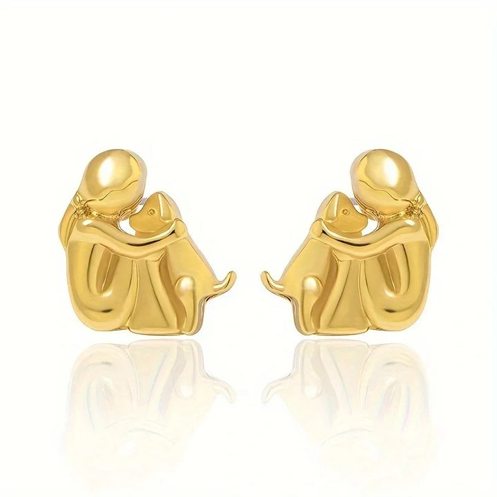 Marlow | Dog Embrace Earring