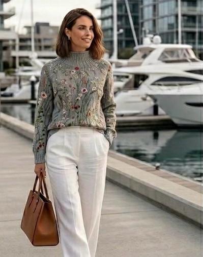 Celia | The Floral Roll Neck